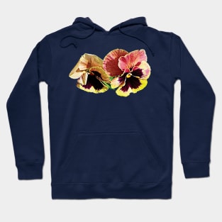 Two Pastel Pansies Hoodie